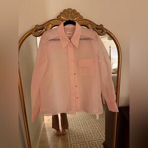 NWT Khaite Yatty Silk Organza Blouse